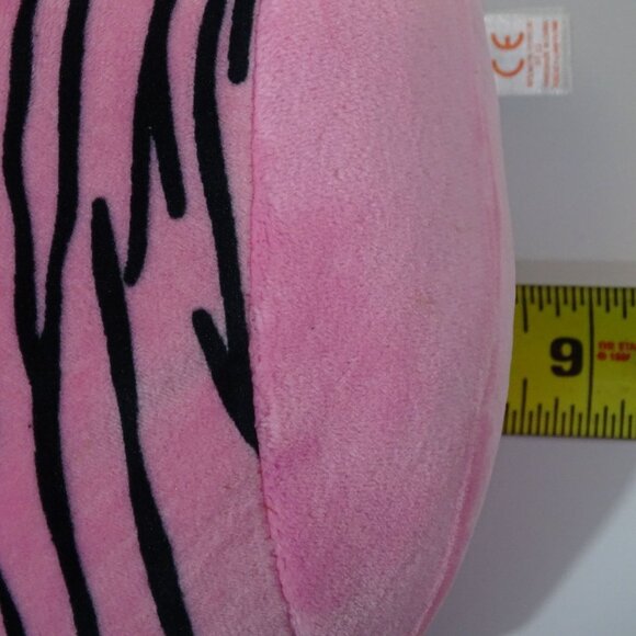 Ty Squishy Beanies Zoey Zebra Pink Black Plush Stuffed Animal 2022 Collectible - Picture 10 of 10